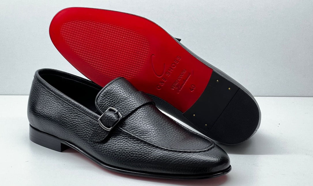 C Collection Deerskin Loafer - Black