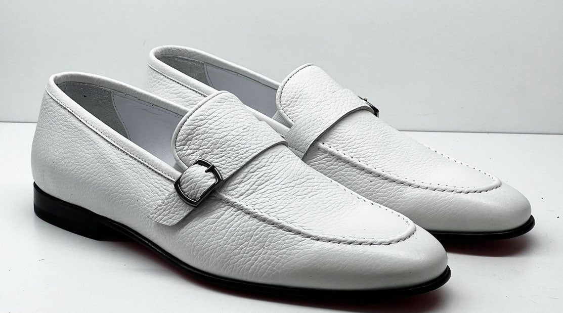 C Collection Deerskin Loafer - White