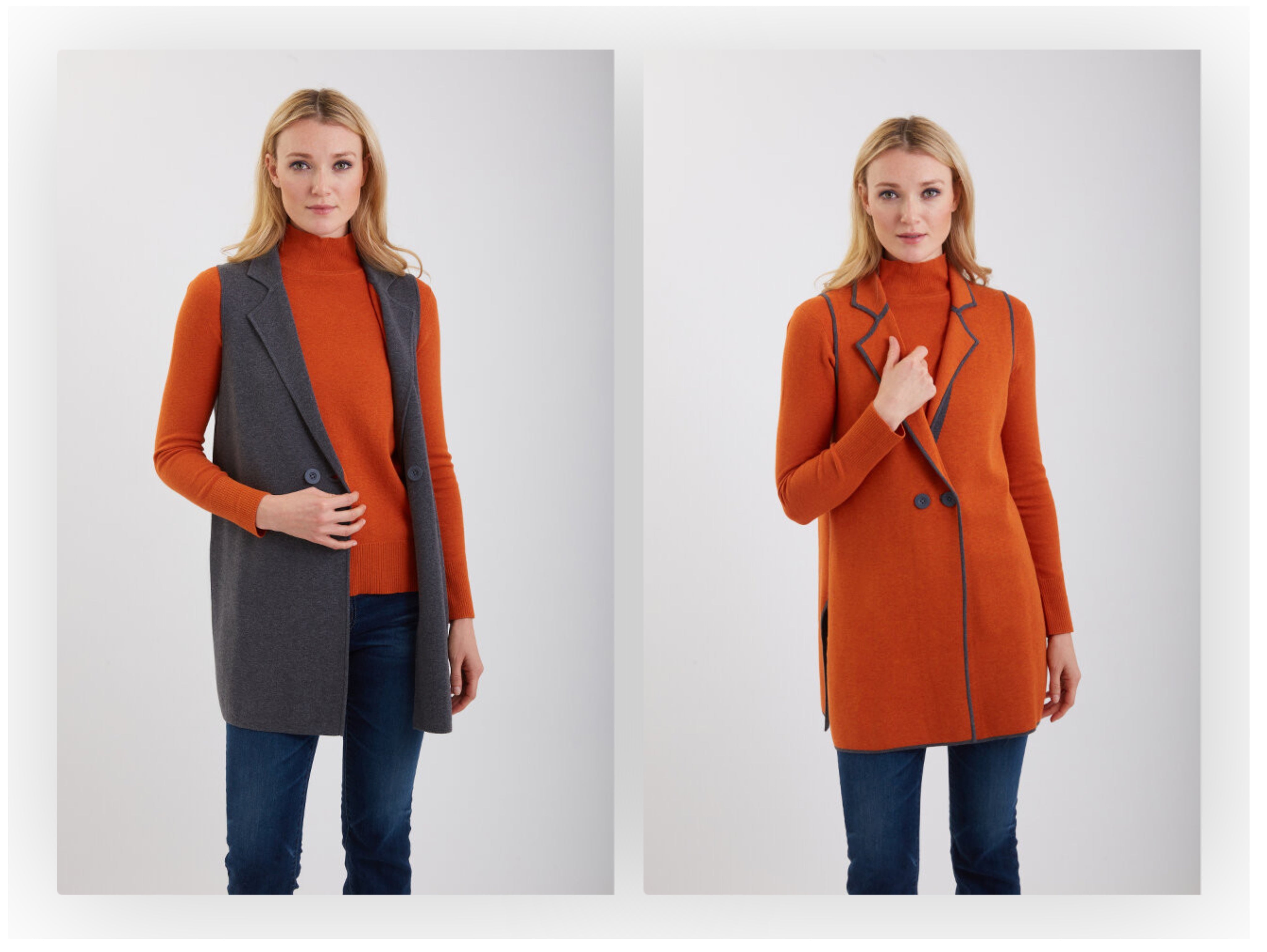 Reversible Pima Cotton Vest #191341
