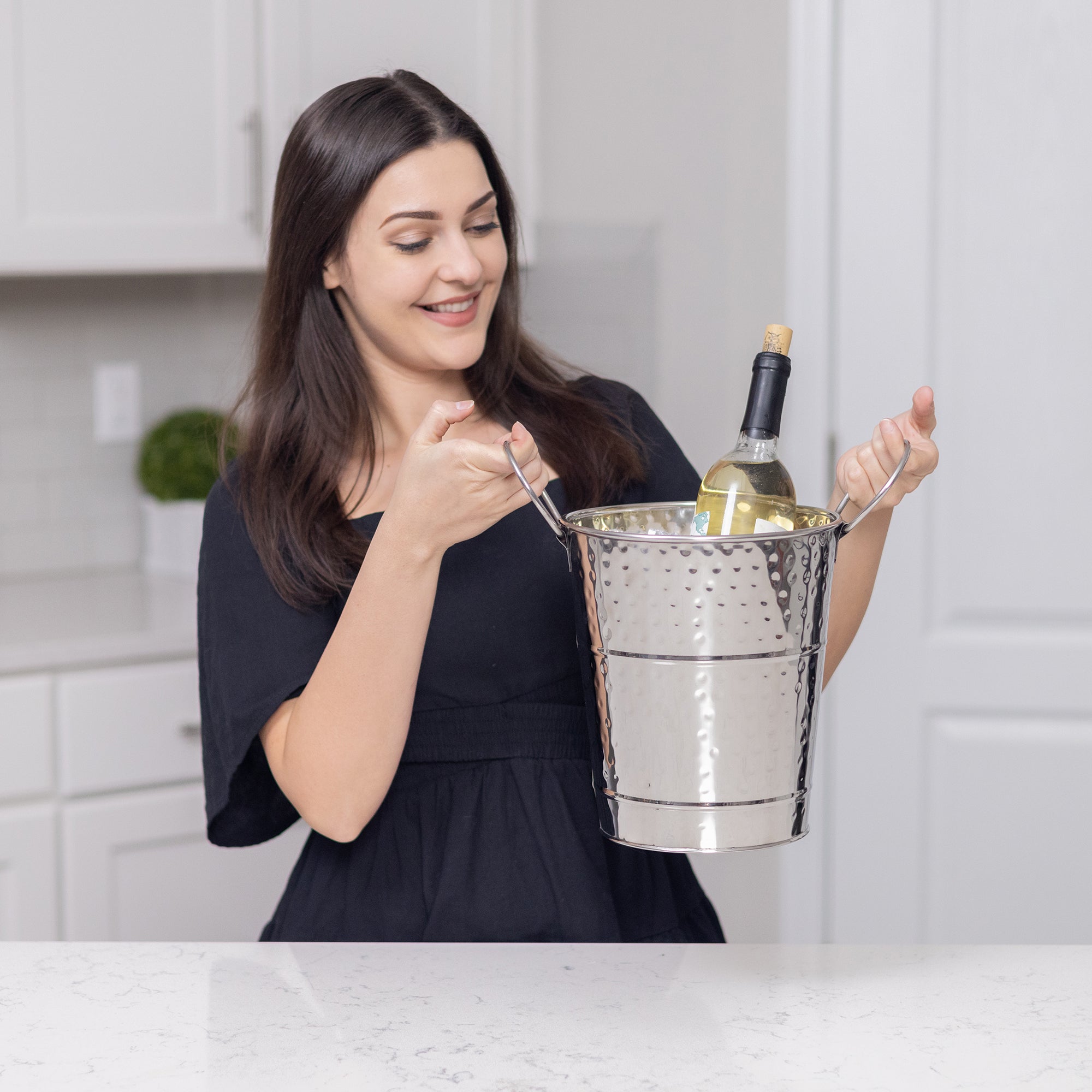 Berkshire Wine Bucket Hammered Stainless Steel | BREKX