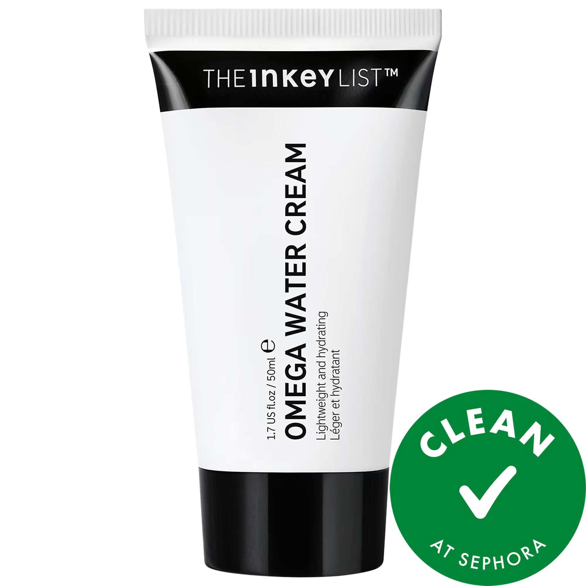 Omega Water Cream: Oil-Free Moisturizer with Niacinamide for Oily Skin - Vegan & Cruelty-Free Hydration, Minimizes Pores & Improves Texture, Lightweight