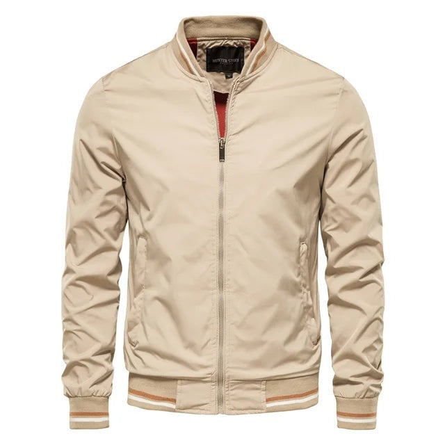 Men’s Print Baseball Jacket Men Casual Stand Collar Bomber Mens Jackets Autumn High Quality Slim Fit Jackets For Men
