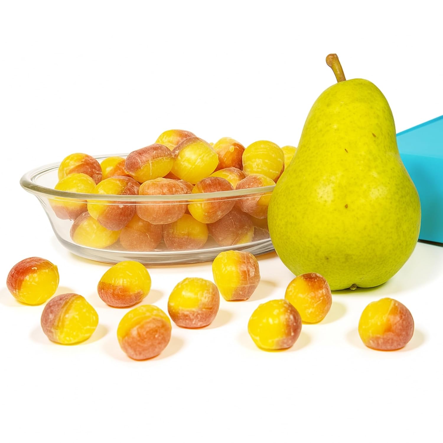 Andy Anand Sugar-Free Pear Drop Hard Candy, 25 pc – European Imported, Copper-Kettle Boiled, Keto & Diabetic-Friendly Gourmet Snack Gift