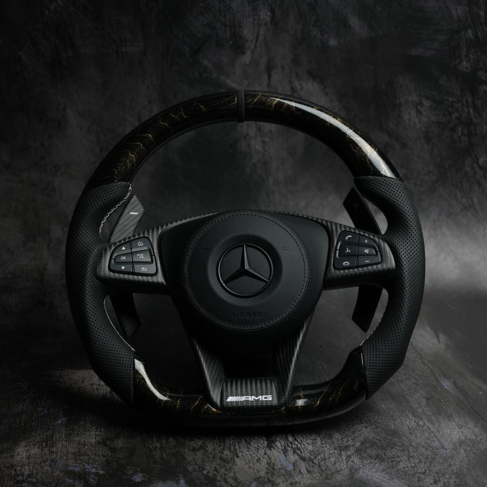 2015-2018 Mercedes Benz AMG | Retrofit for older/ non-AMG Models Available Custom Steering Wheel by Exclusive Steering