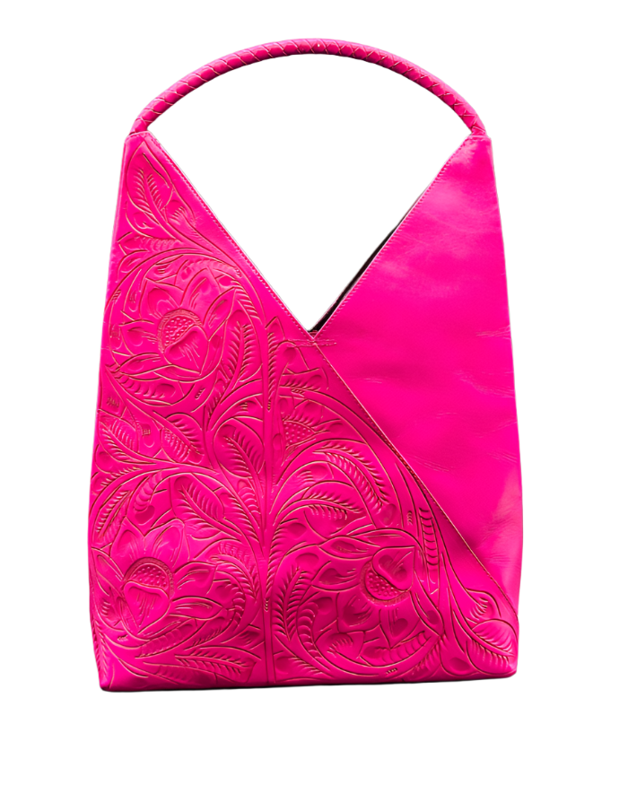 The Nancy Ann | Hand-Tooled Leather Shoulder Bag