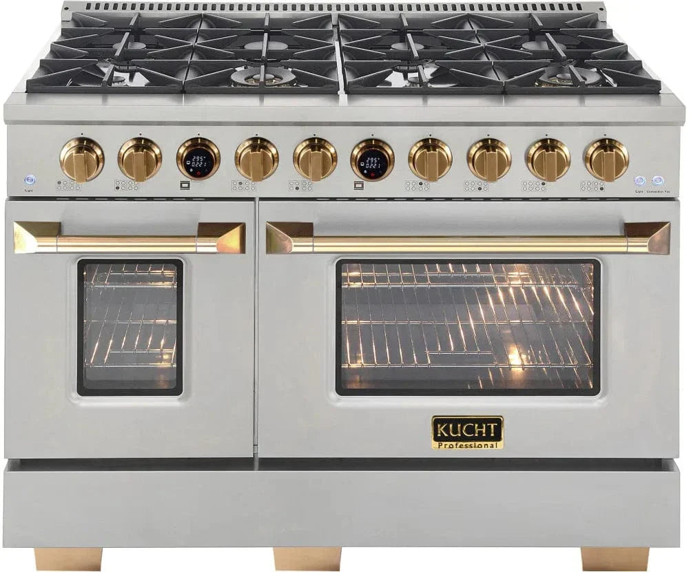 Kucht KX Series 48" Freestanding Dual Fuel Range Liquid Propane KXP48-GL/LP