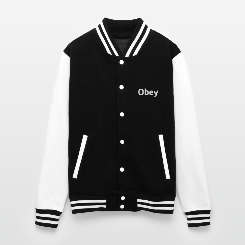 Just Hoods - Heavyweight Letterman Jacket - "Obey"