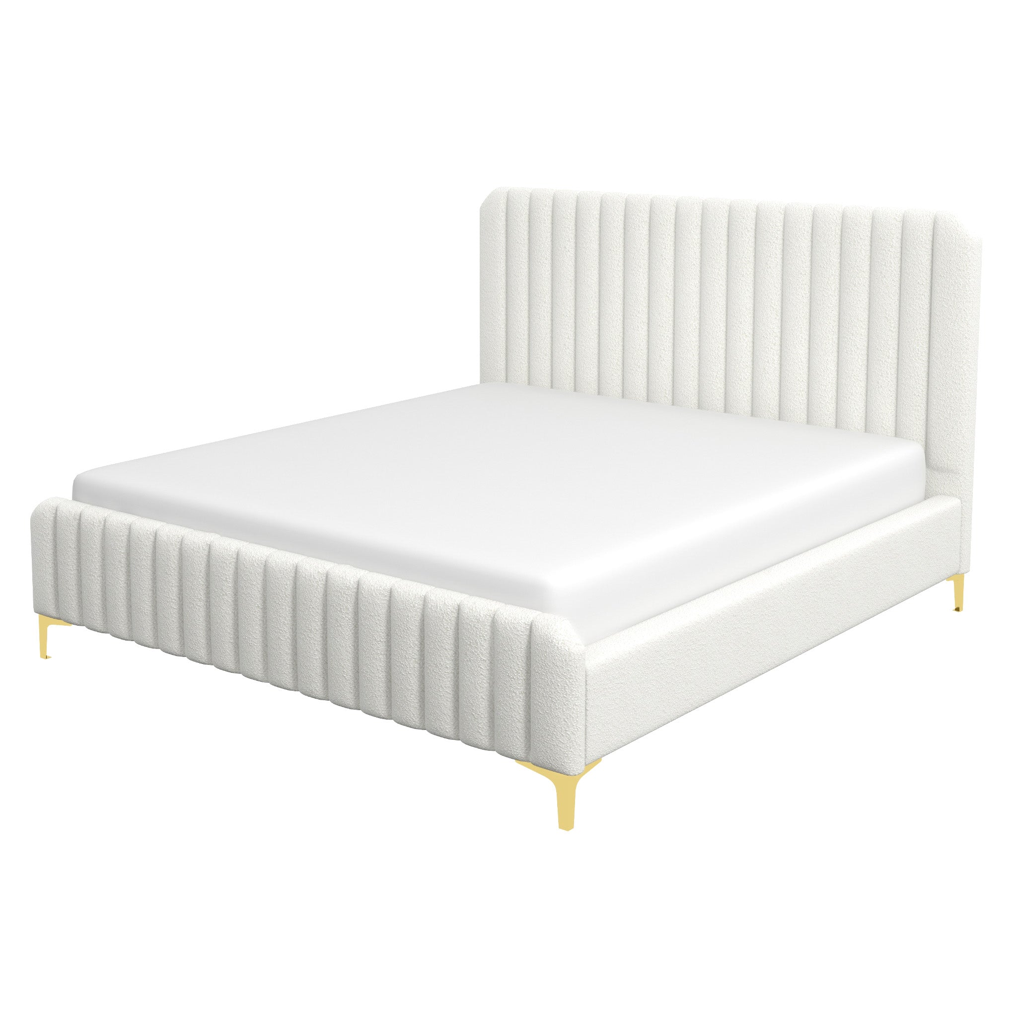 Valery King Size Upholstered Platform Bed