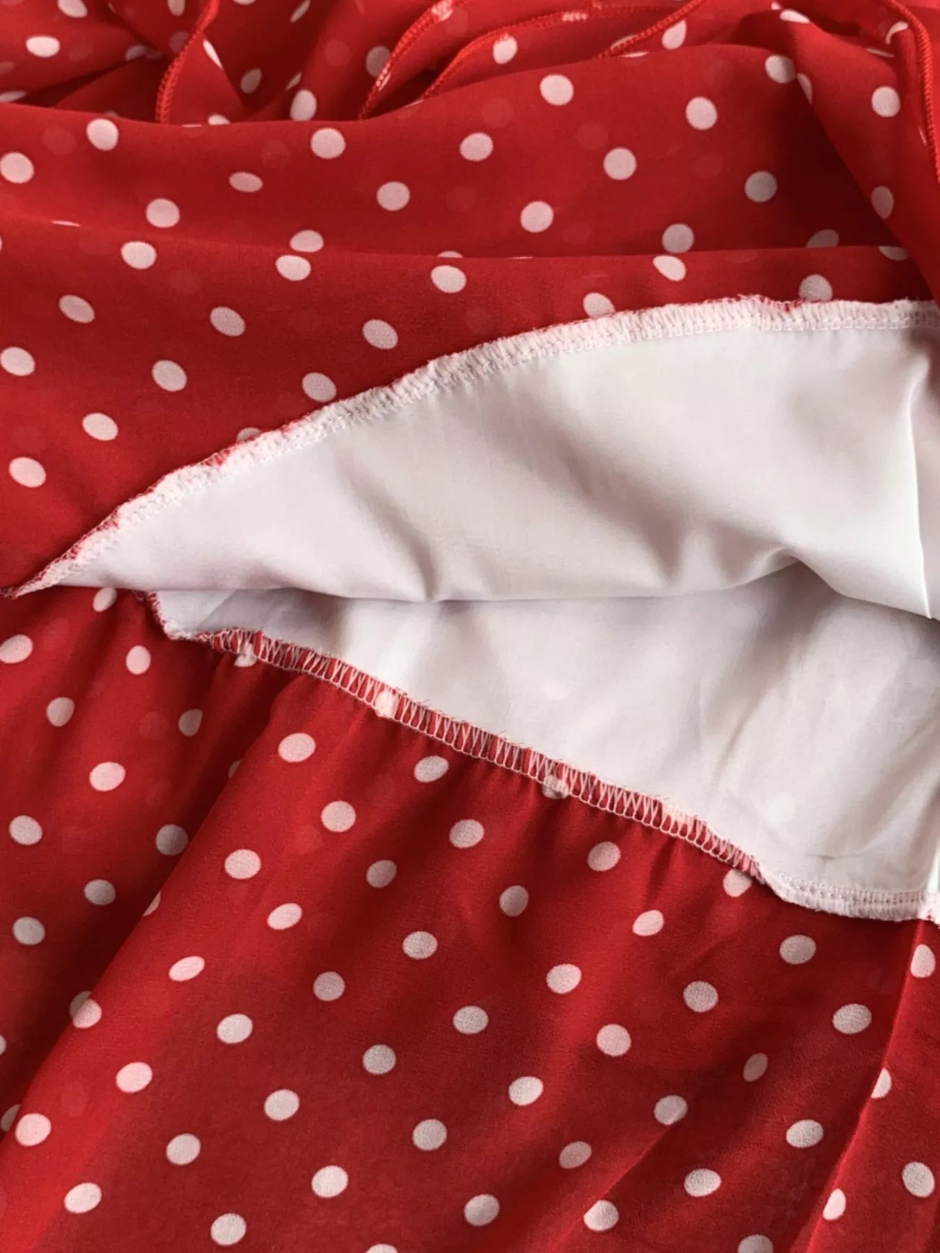 Polka Dot Ruffled Tiered Dress