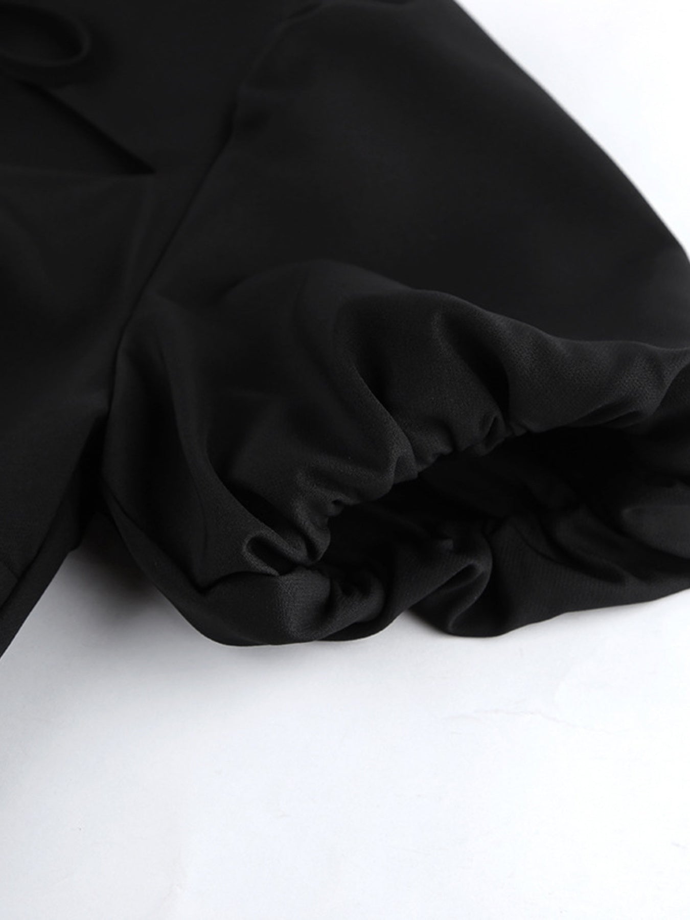 Cutout Front Puff Sleeve Dress