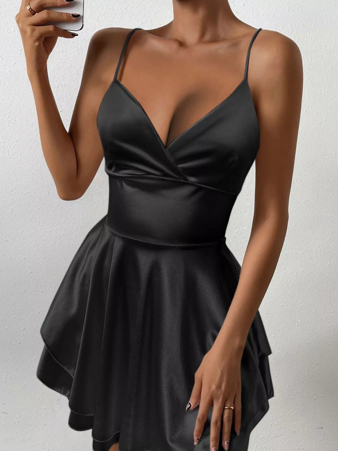 Tie Back Layered Cami Dress
