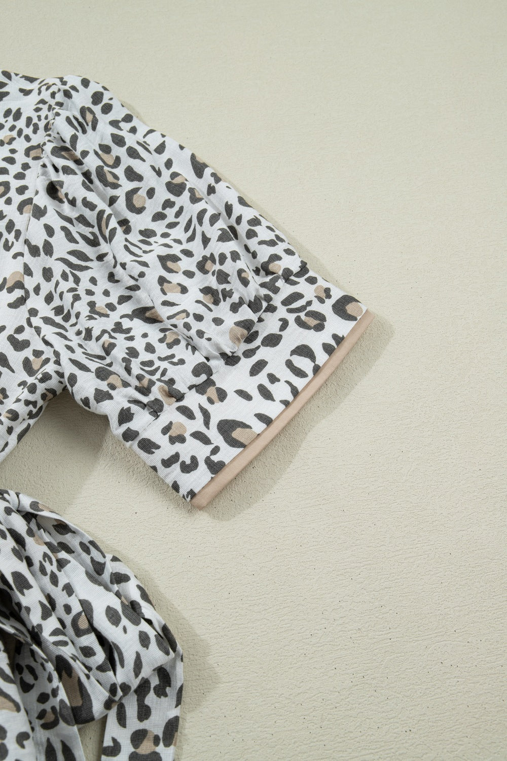 Leopard Print Button-Down Midi Dress