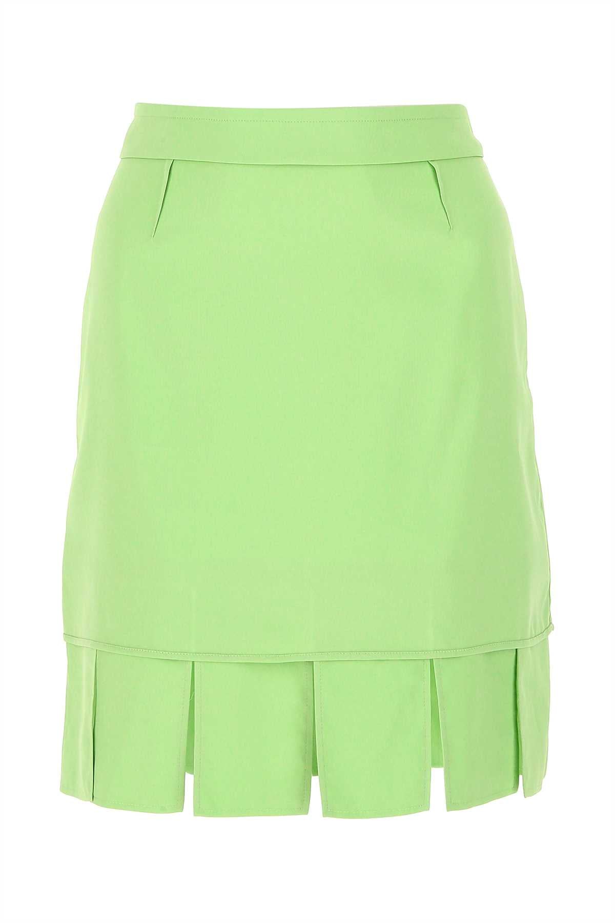 Bottega Veneta Women Pastel Green Stretch Viscose Miniskirt