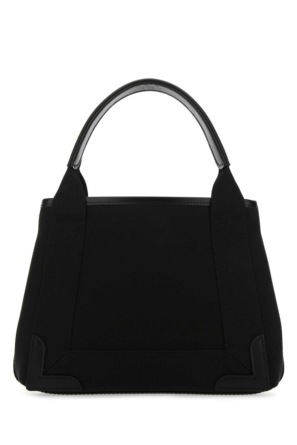 Balenciaga Women Black Canvas Cabas Navy Xs Handbag