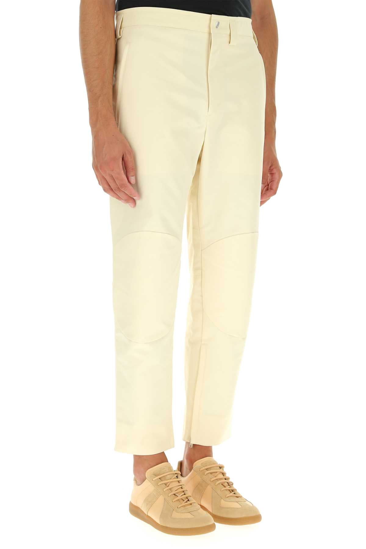 Jil Sander Men Ivory Cotton Pant