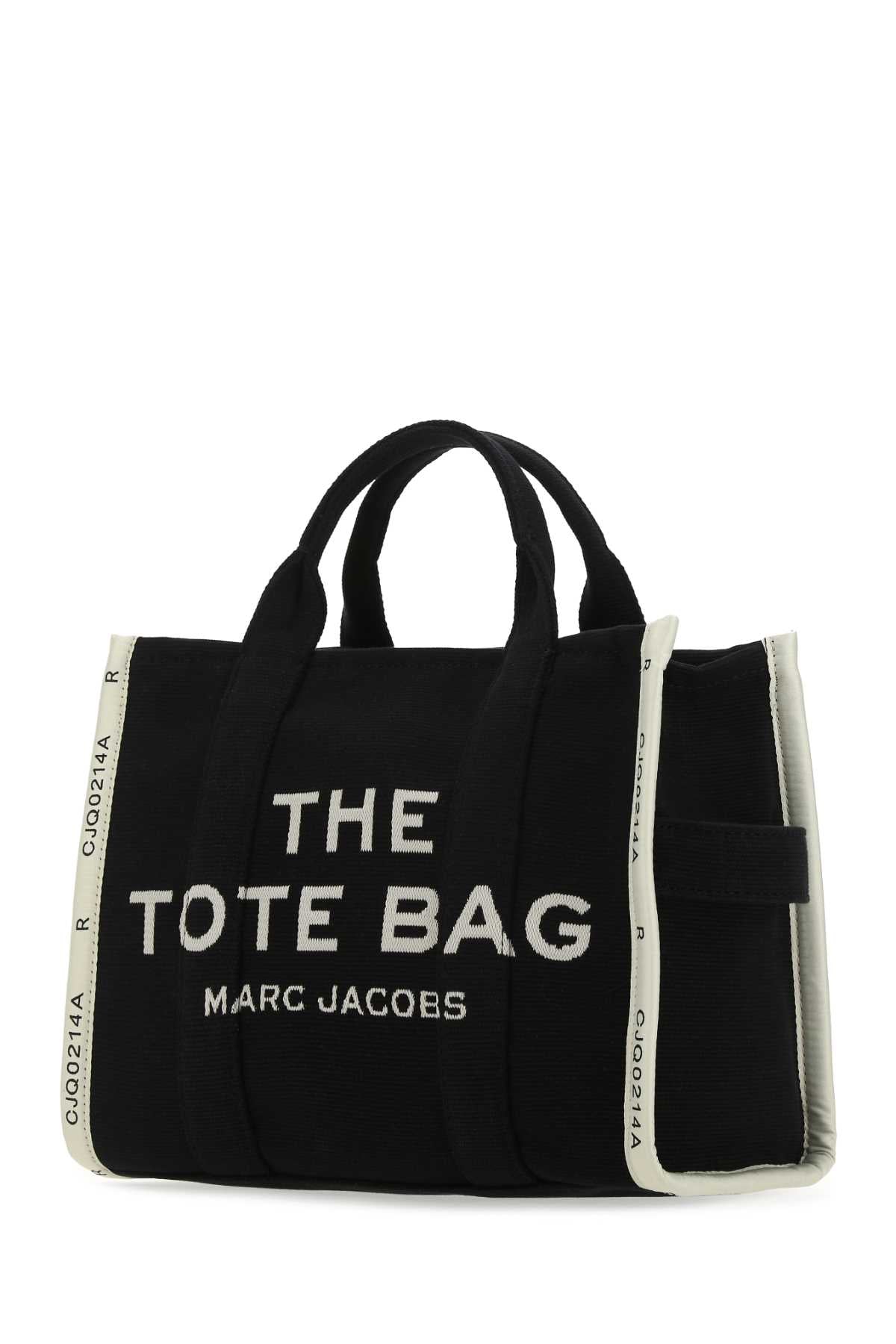Marc Jacobs Women Black Canvas The Tote Shopping Bag