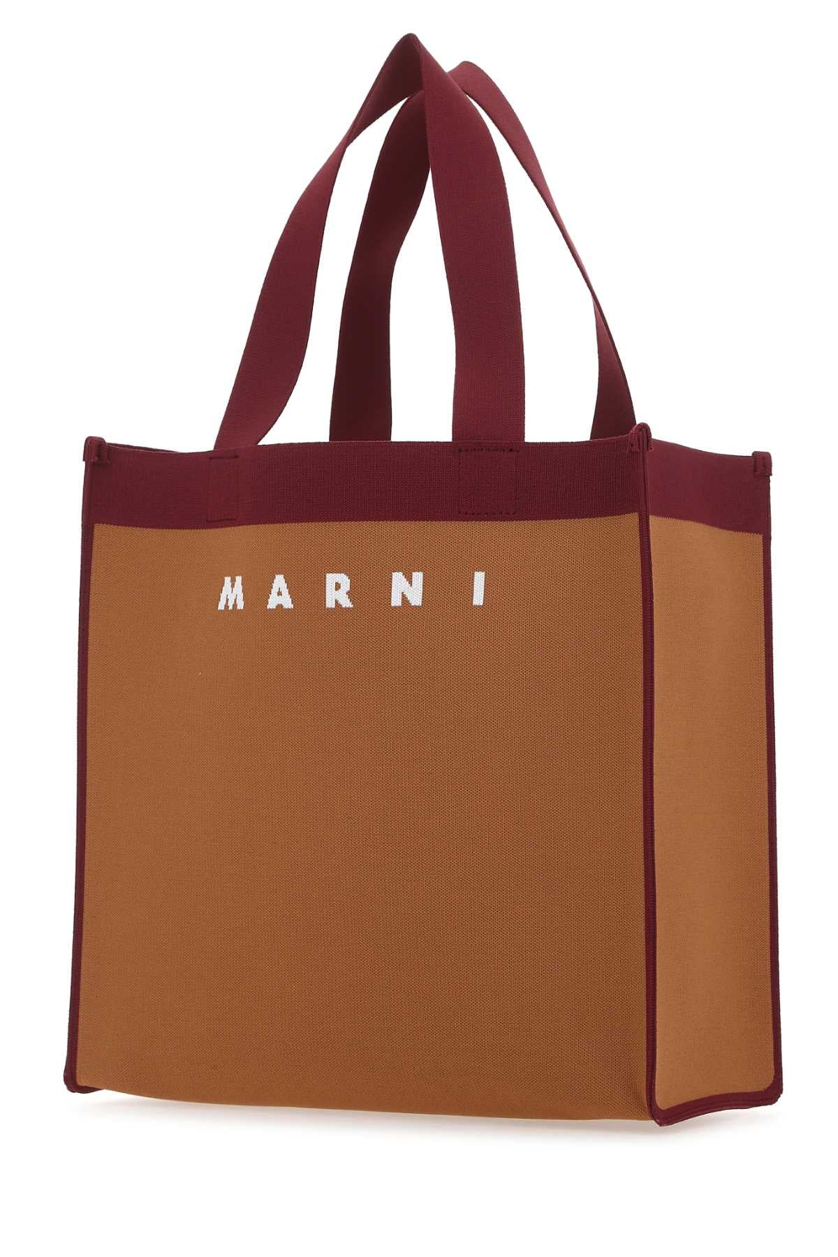Marni Women Two-Tone Fabric Medium Shopping Bag