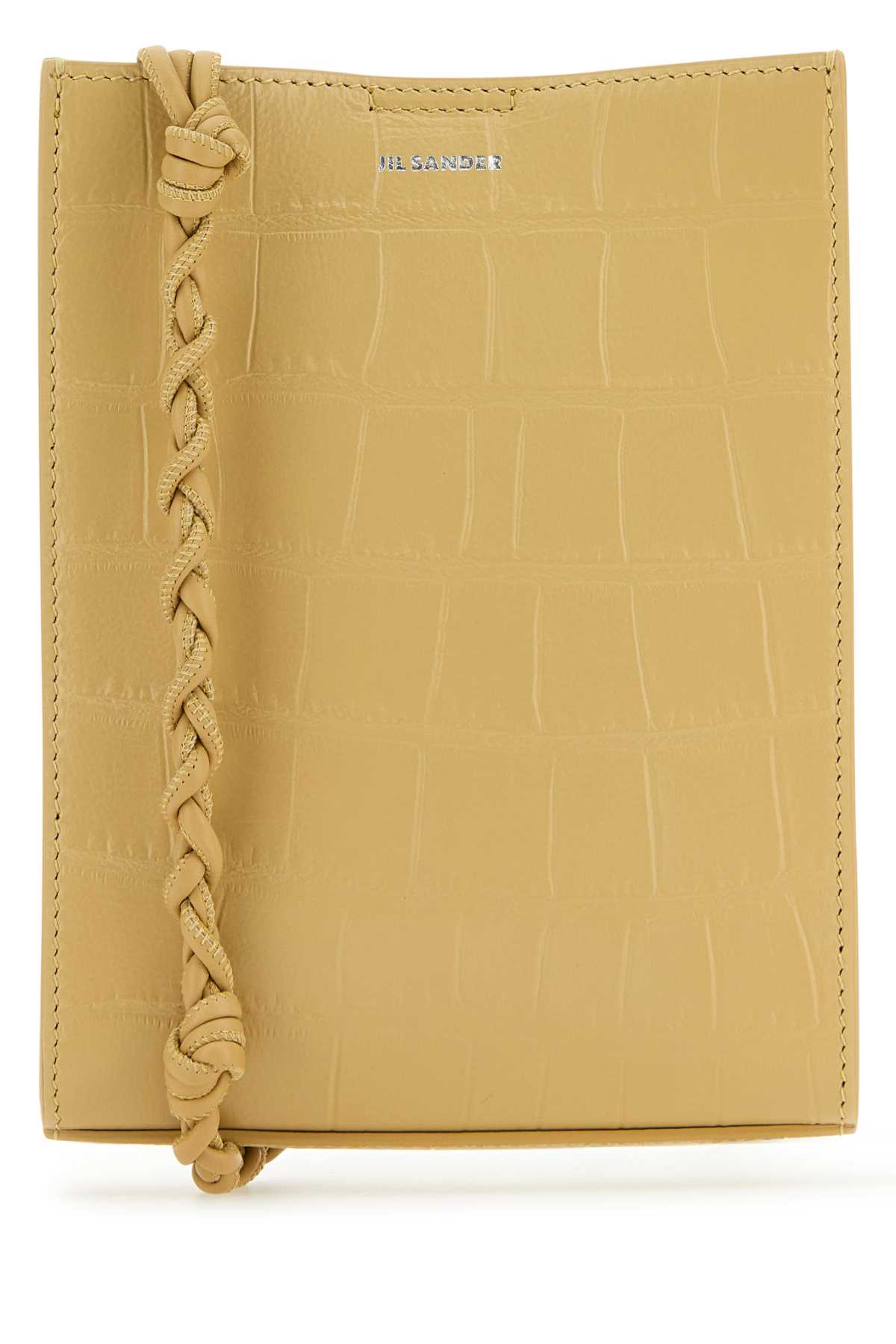 Jil Sander Women Beige Leather Small Tangle Shoulder Bag