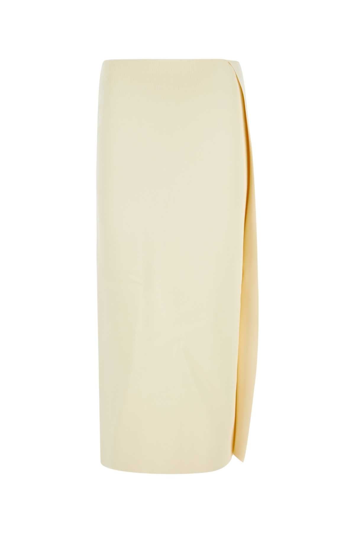 Jil Sander Women Ivory Viscose Blend Skirt