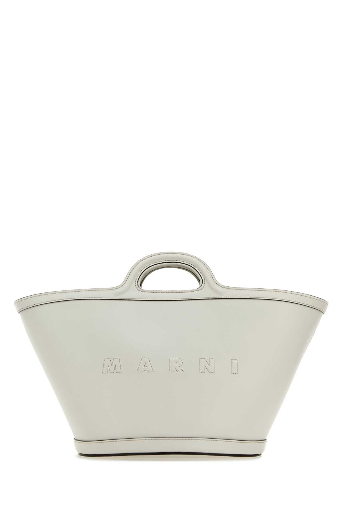 Marni Women White Leather Small Tropicalia Handbag