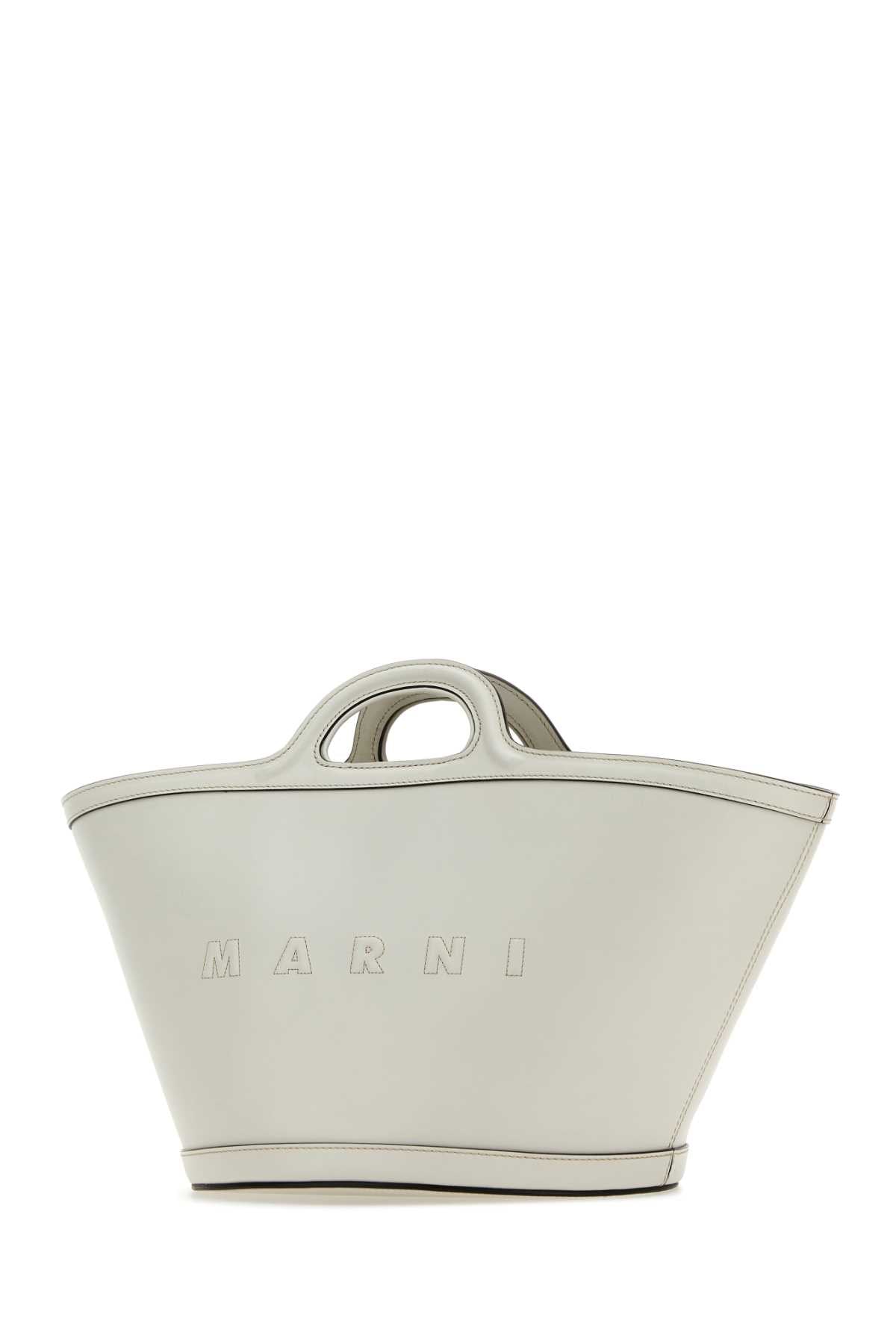 Marni Women White Leather Small Tropicalia Handbag