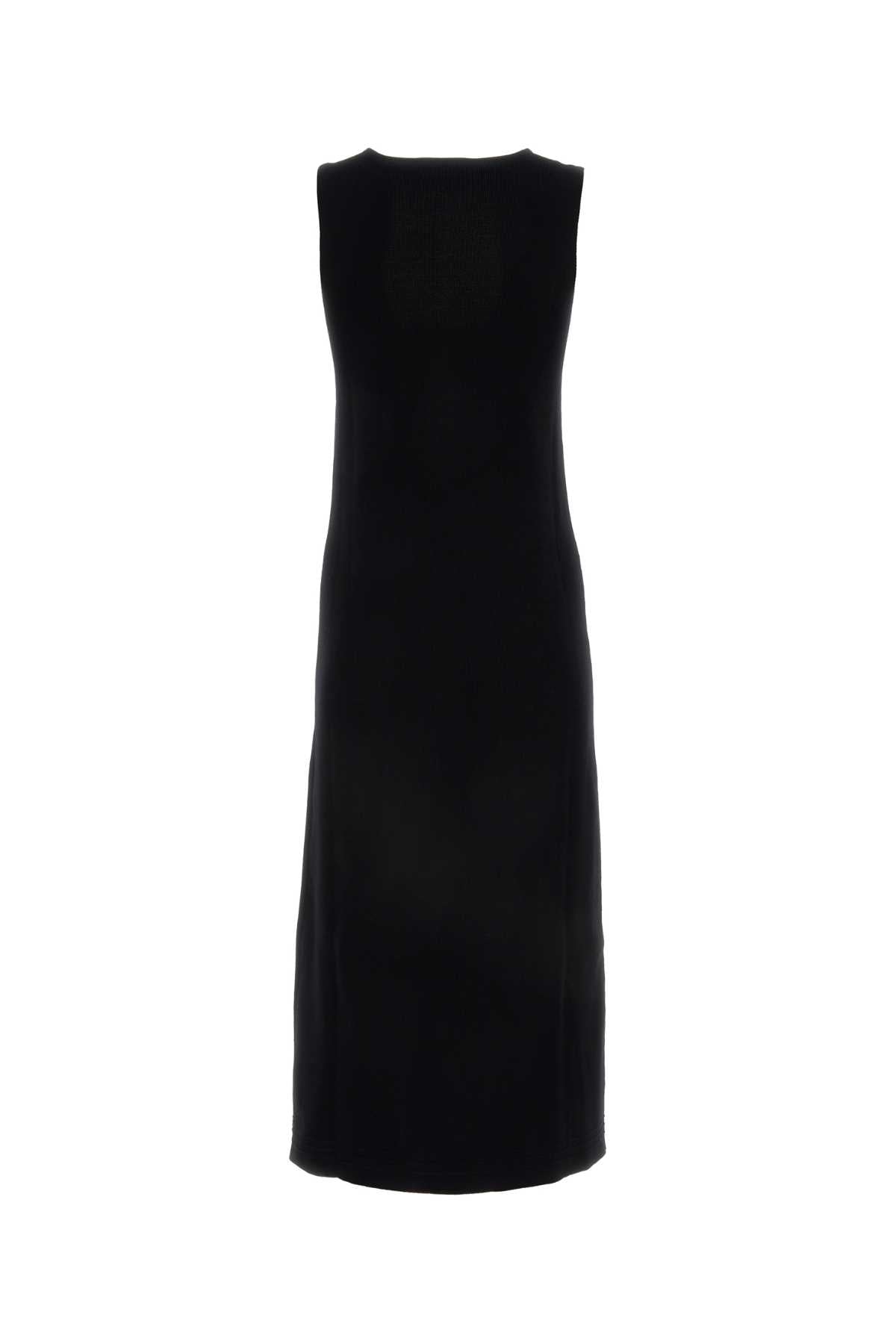 Jil Sander Women Black Stretch Cotton Blend Dress