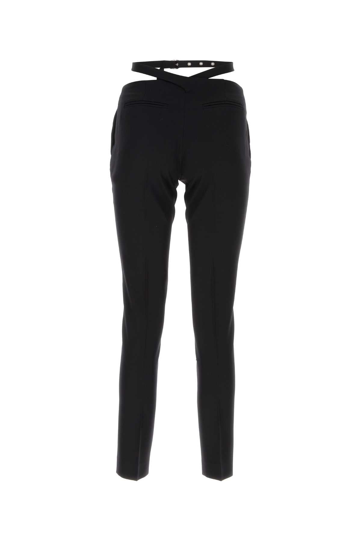 The Attico Women Black Jersey Pant