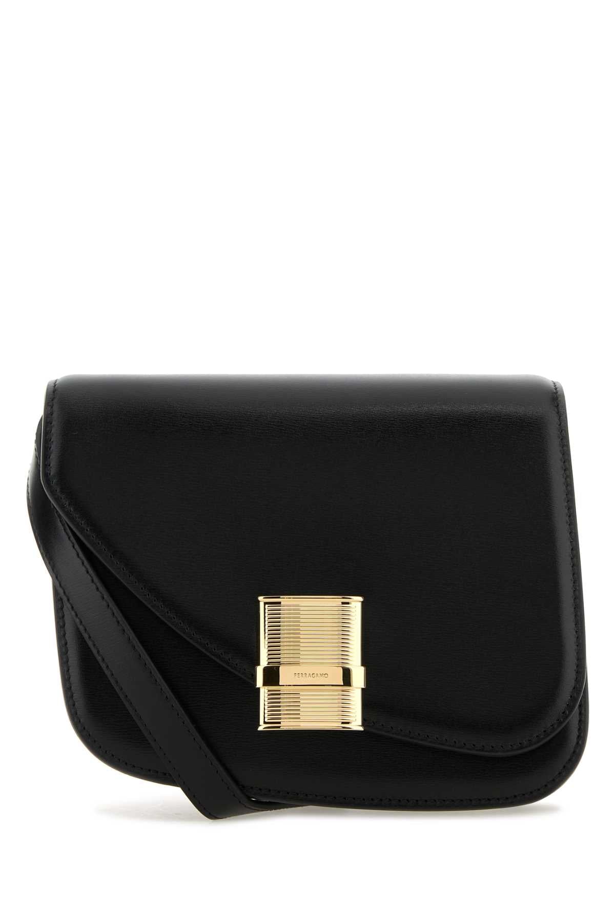 Salvatore Ferragamo Women Black Leather Crossbody Bag