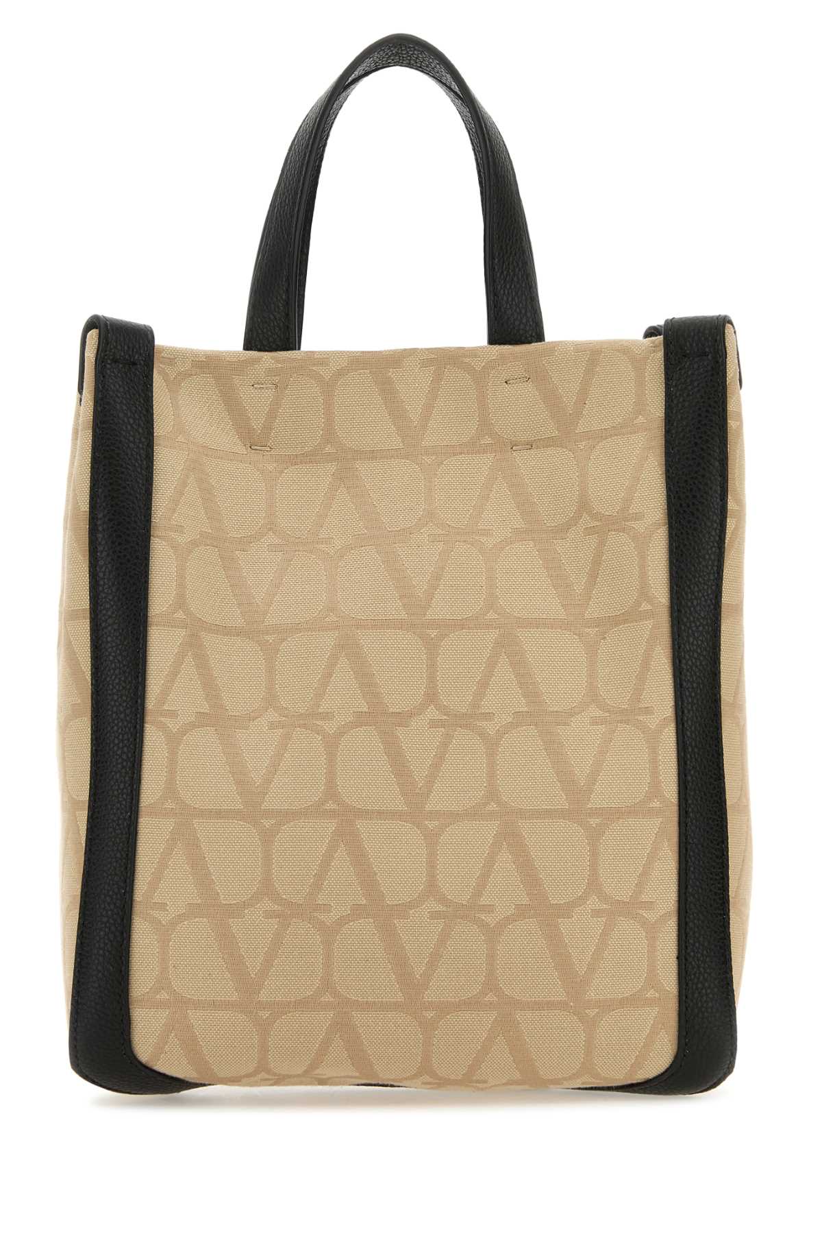 Valentino Garavani Men Beige Toile Iconographe Shopping Bag