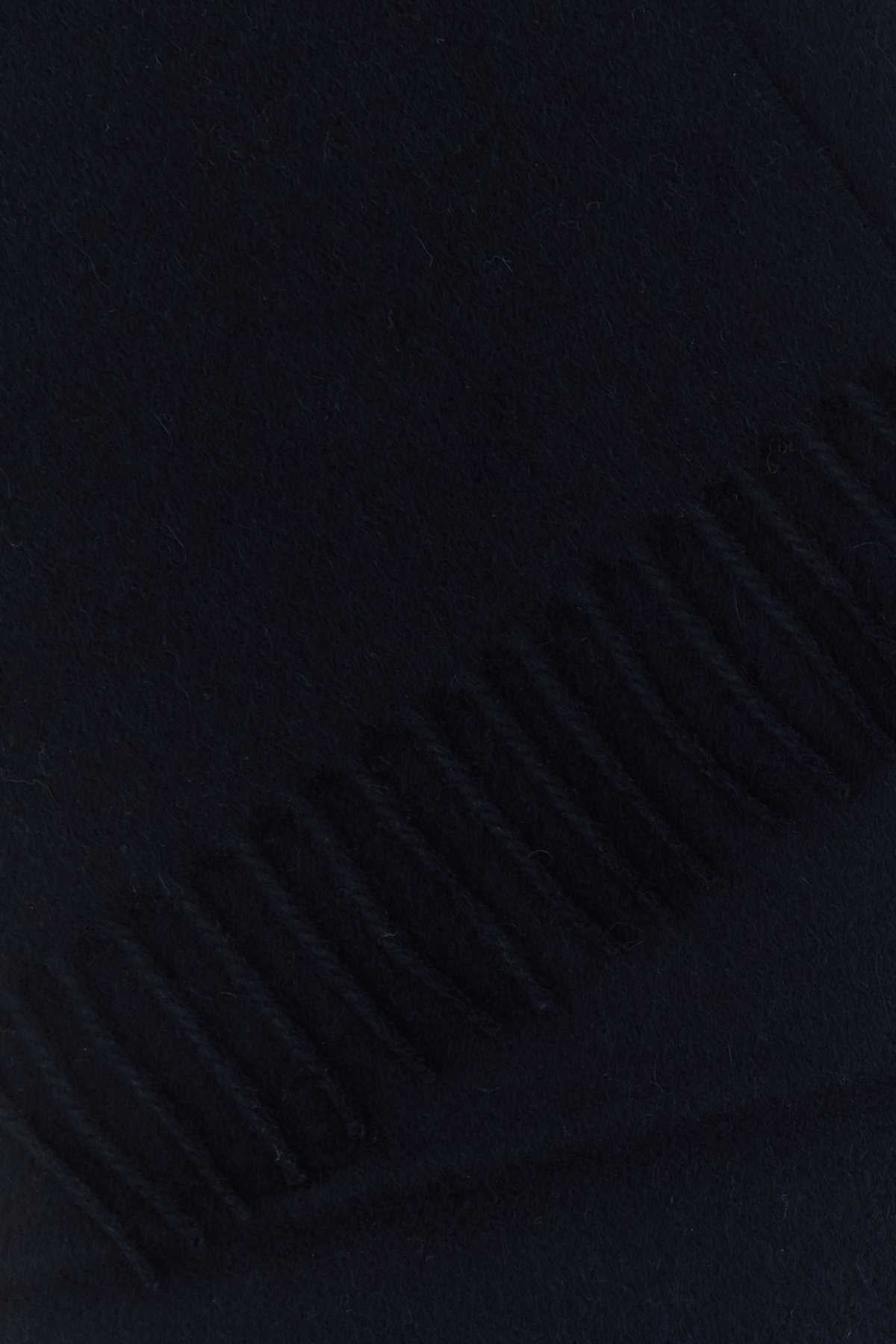 Prada Women Midnight Blue Cashmere Scarf