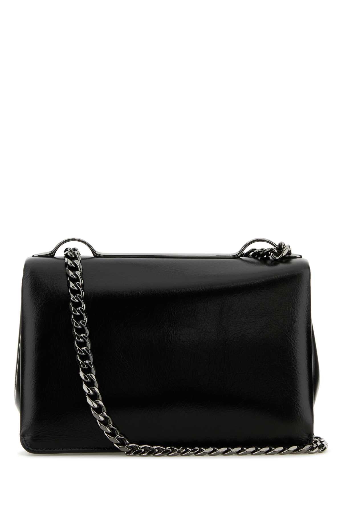 Valentino Garavani Women Black Leather Small Vlogo Shoulder Bag