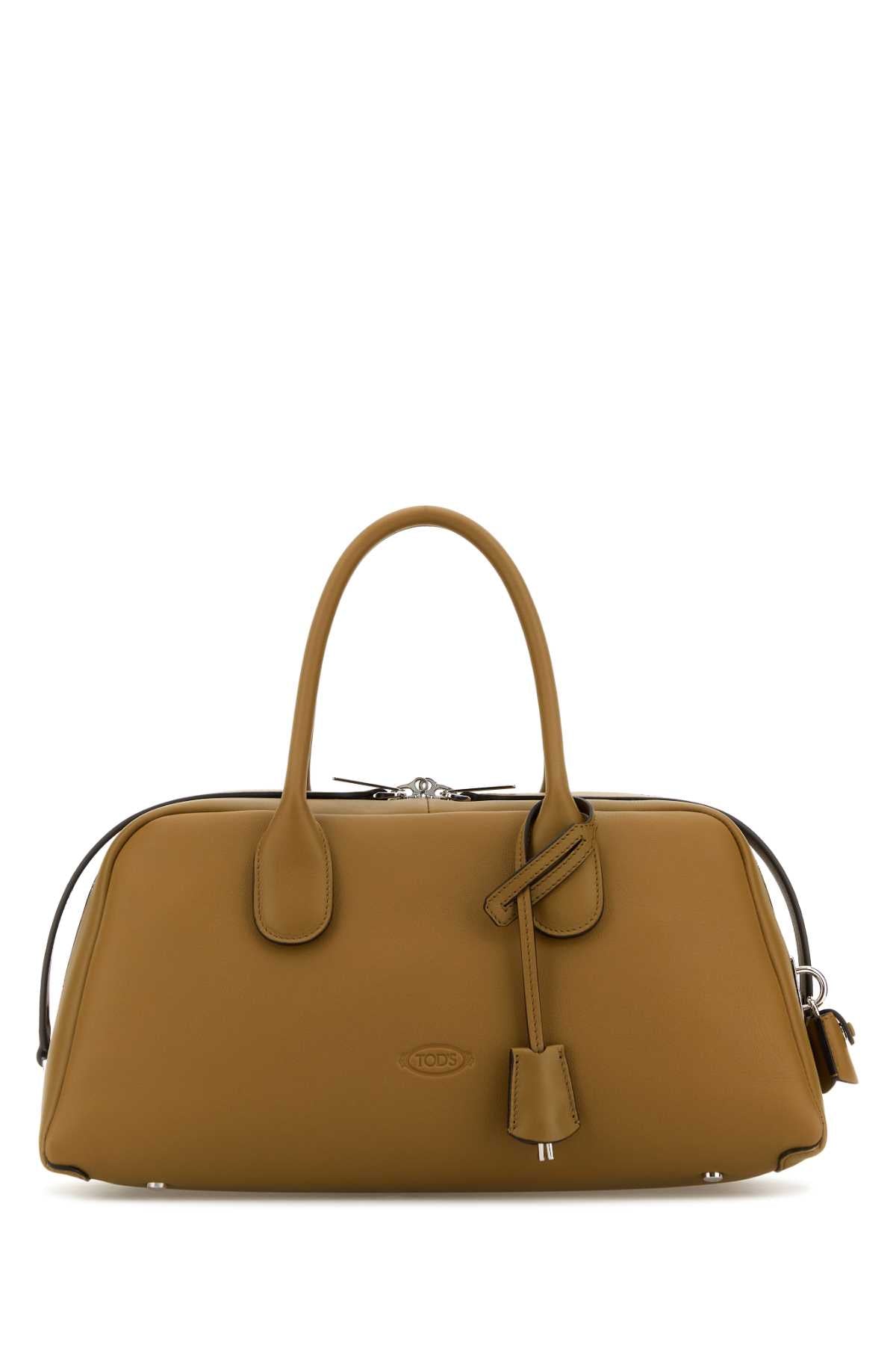 Tod's Women Khaki Leather Medium Darsena Handbag
