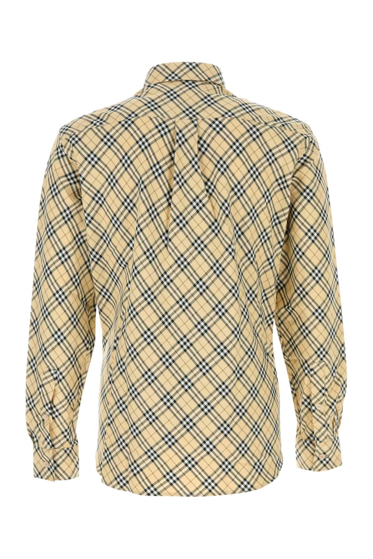 Burberry Men Embroidered Cotton Shirt