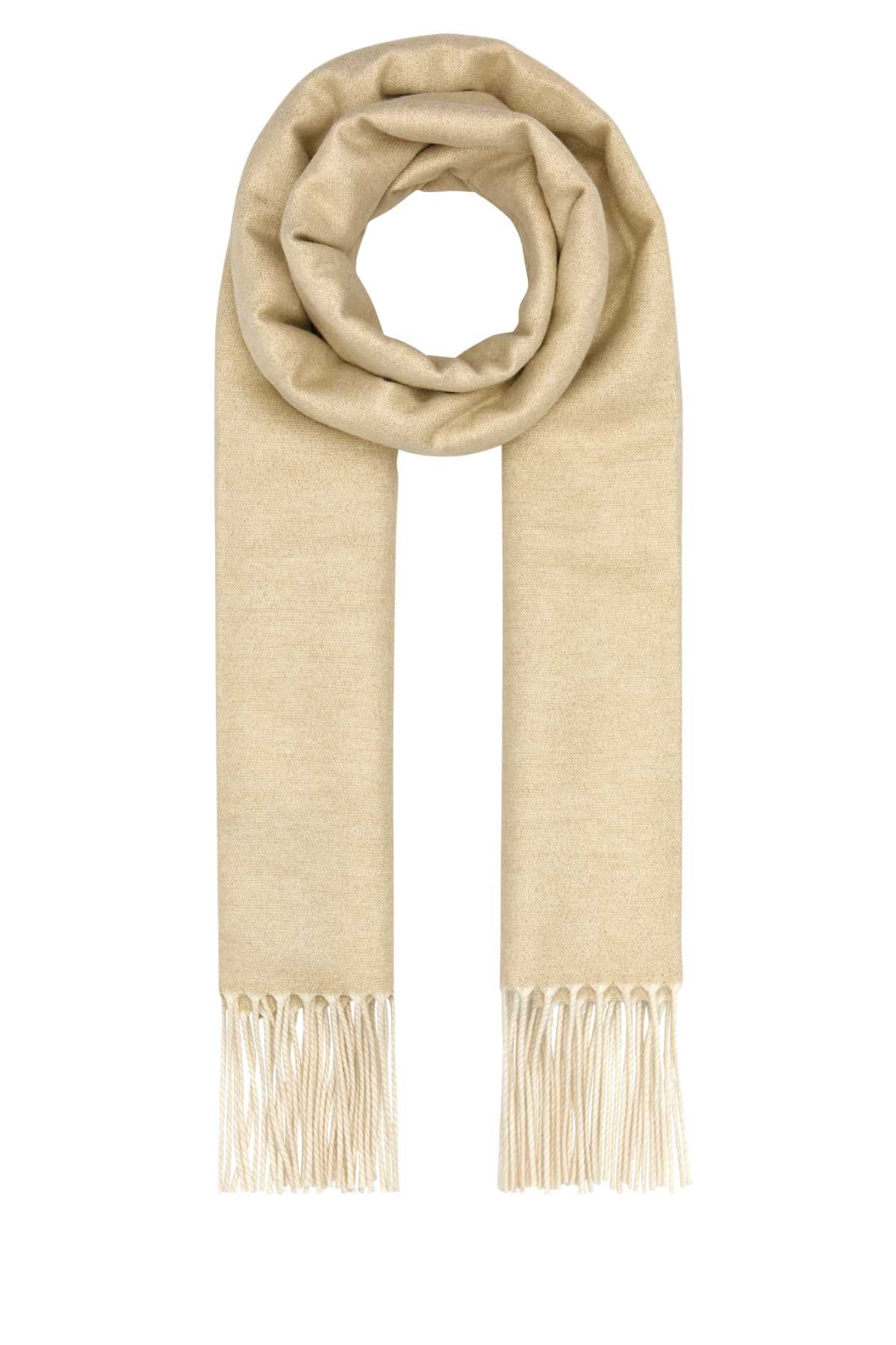 Prada Women Sand Silk Blend Scarf