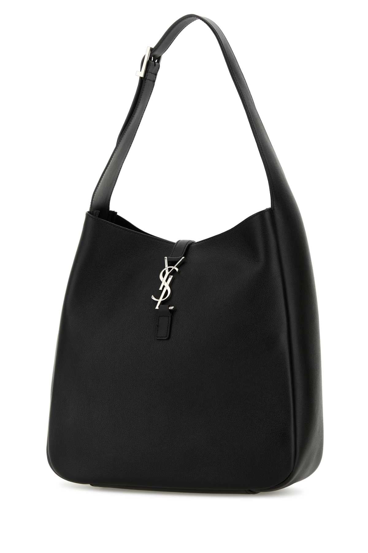 Saint Laurent Women Black Leather Le 5 Ã 7 Shoulder Bag