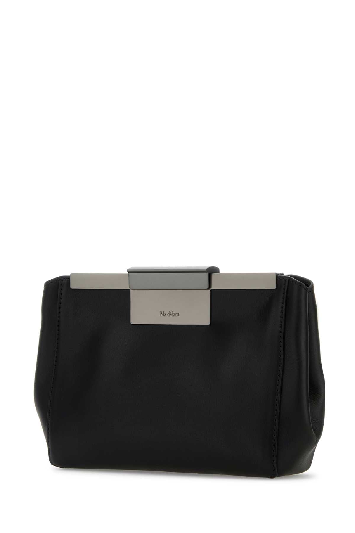 Max Mara Women Black Leather Belt Bag