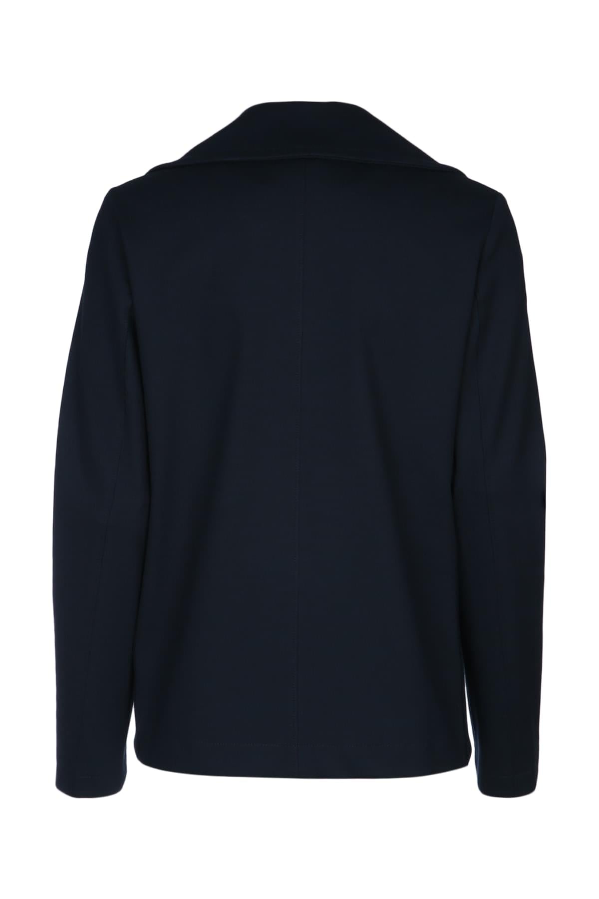 Harris Wharf London Women Women Peacoat Diagonal Crafted With Loro Piana Fab