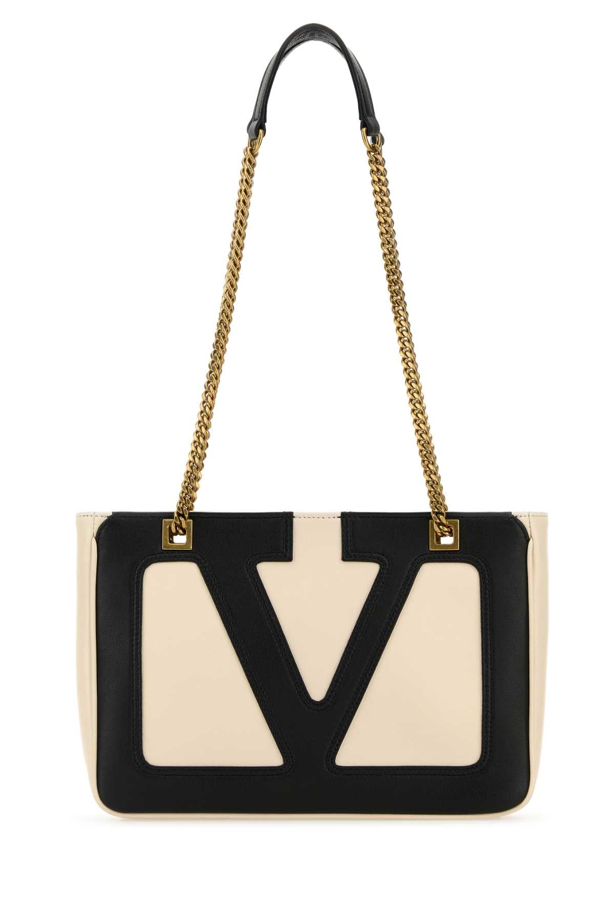Valentino Garavani Men Ivory Nappa Leather Small Viva Superstar Shoulder Bag