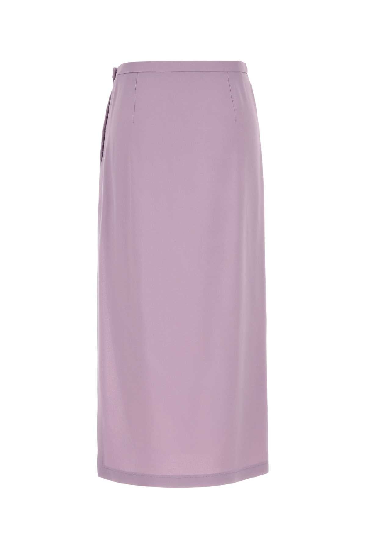 Gucci Women Lilac Crepe Skirt