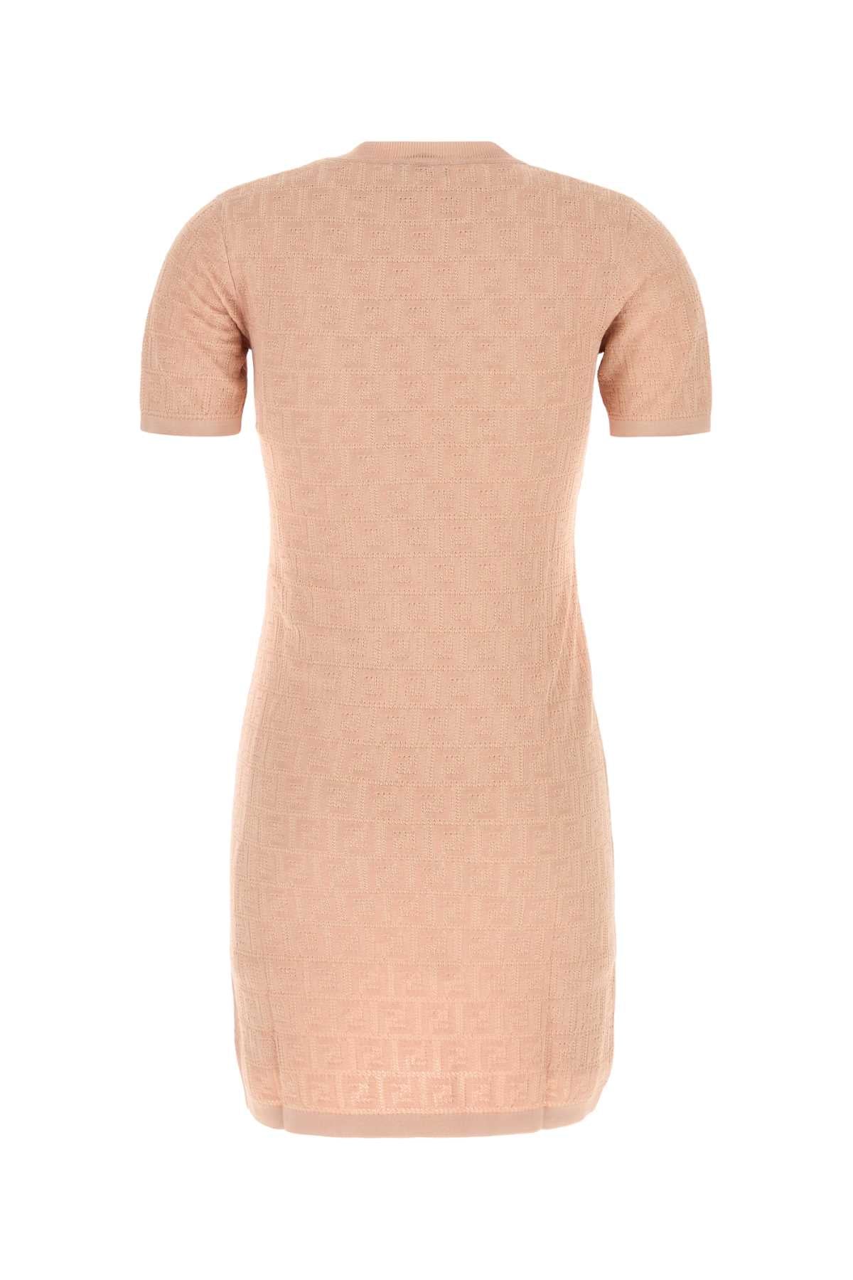 Fendi Women Pink Cotton Blend Dress