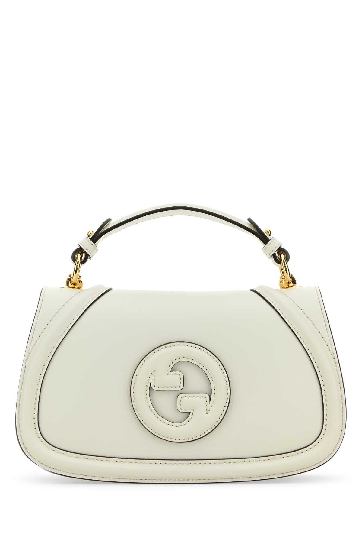 Gucci Women Ivory Leather Gucci Blondie Handbag