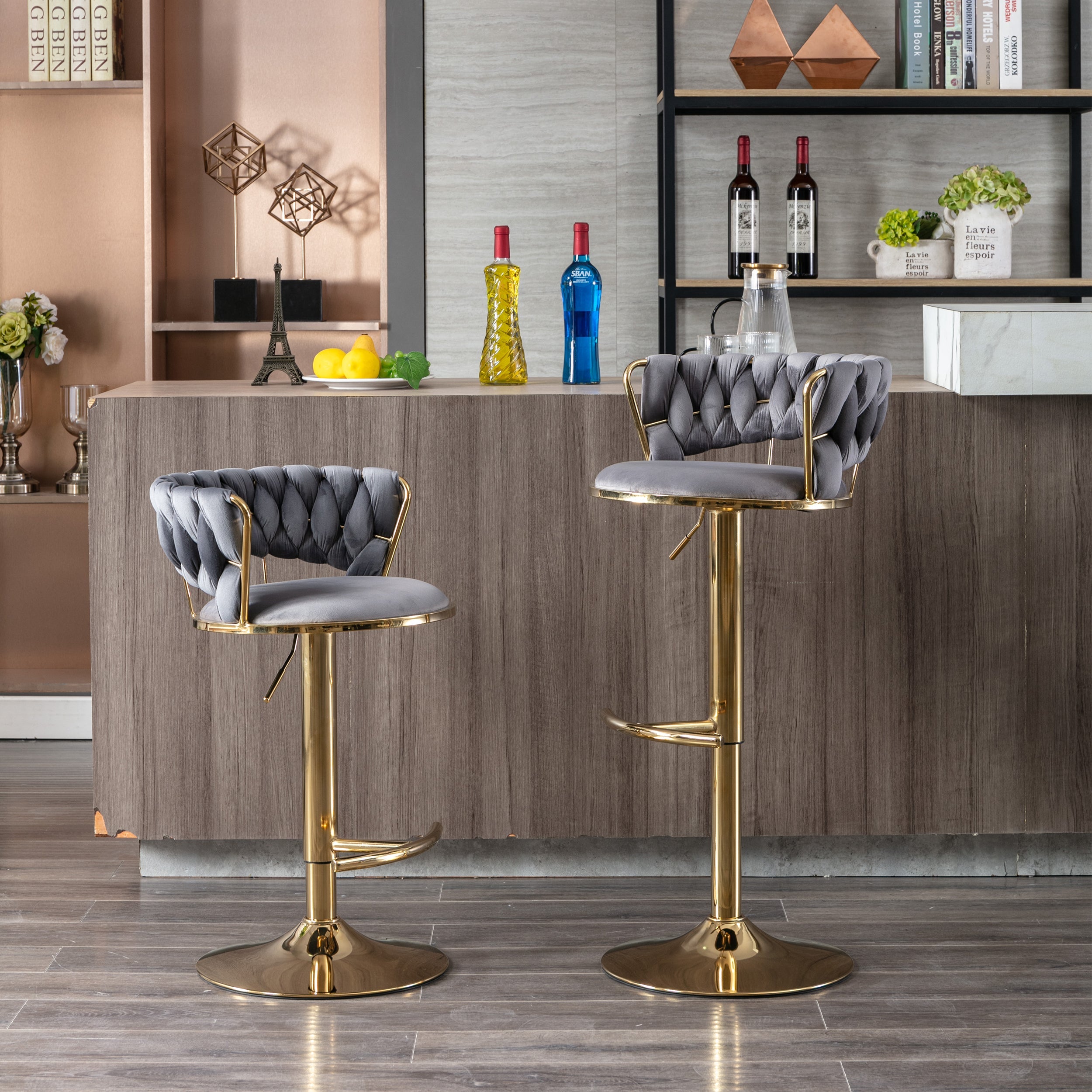 Set of 2 Bar Stools