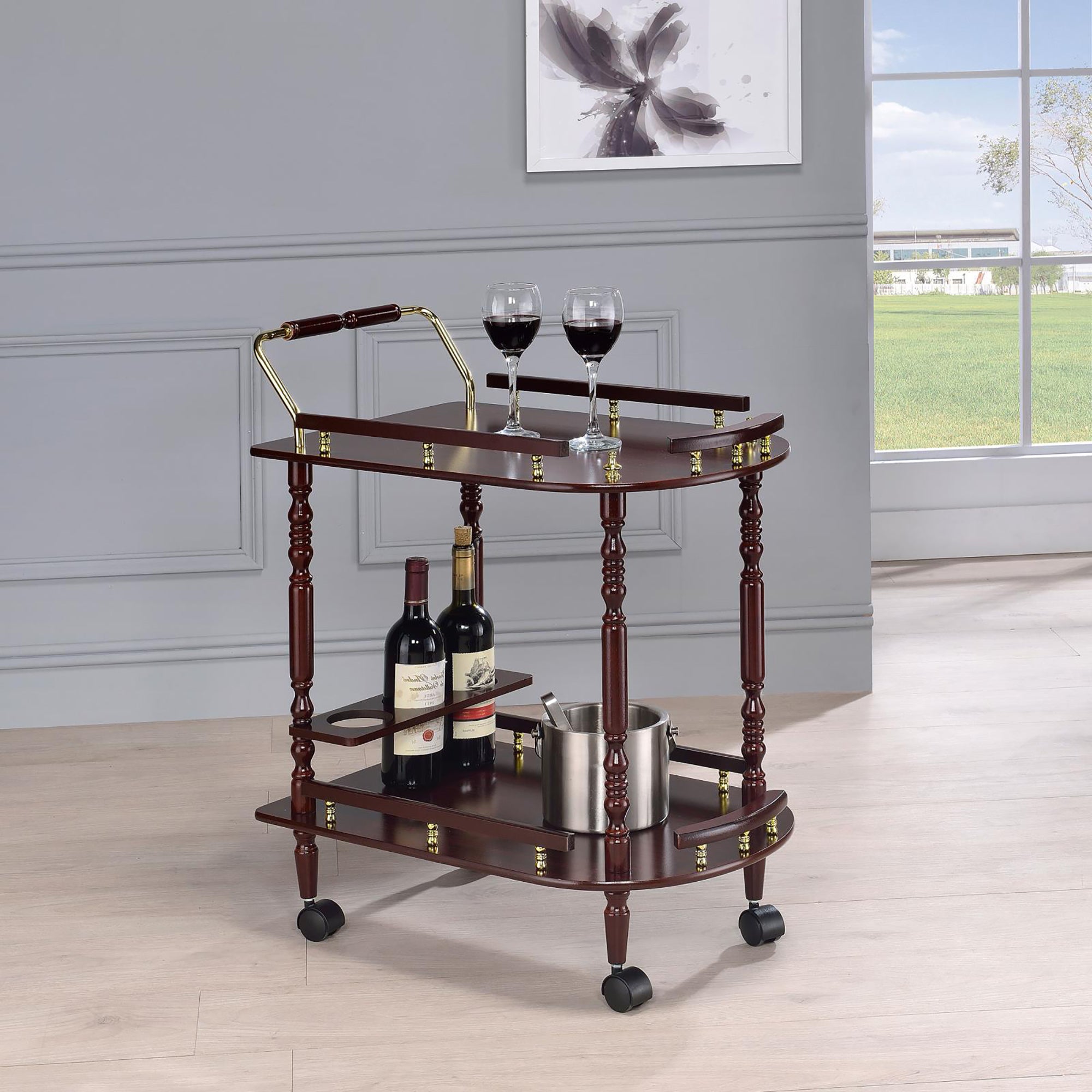 Merlot Serving Cart