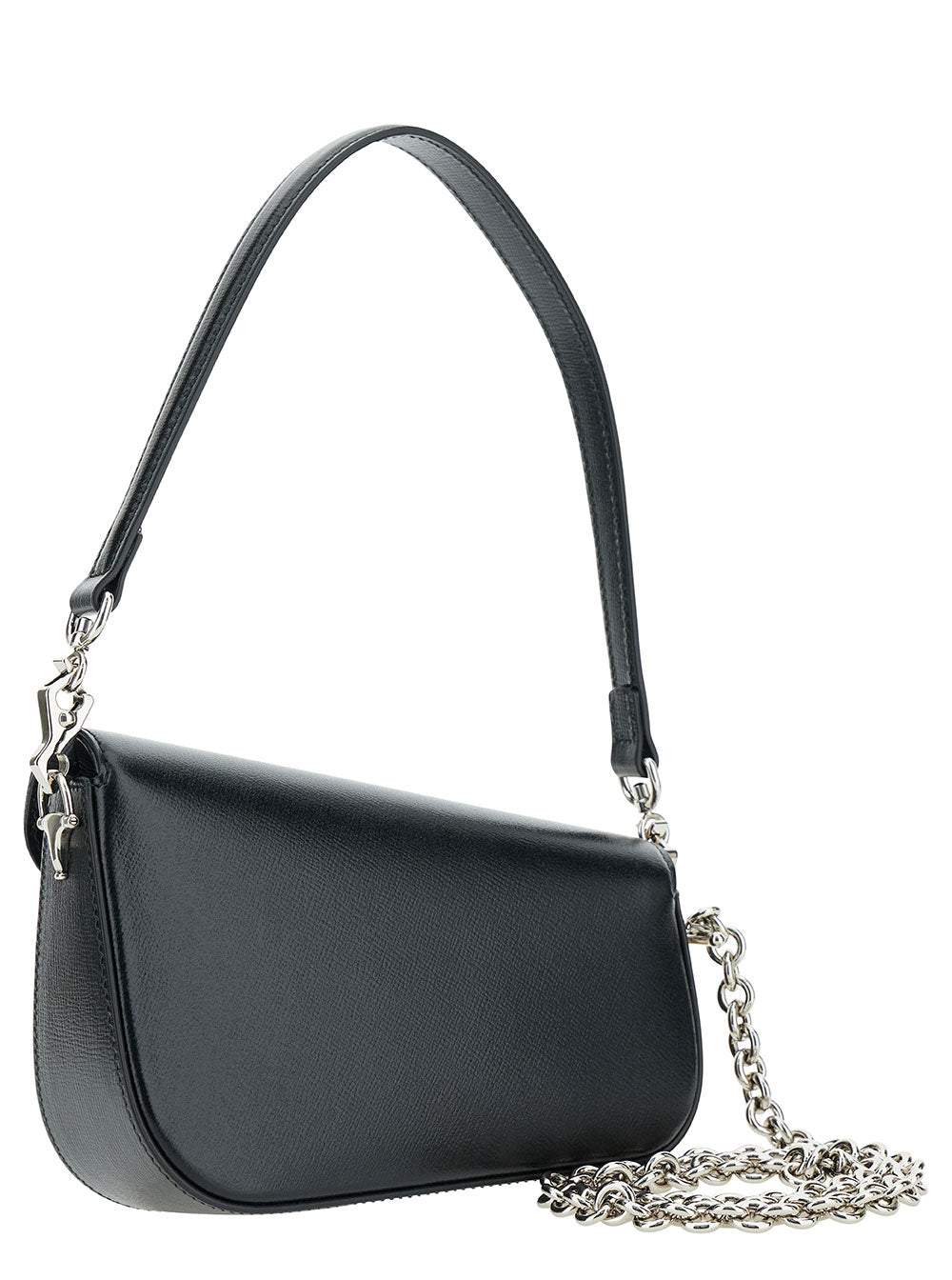 Gucci Women 'Gucci Horsebit 1955 Mini' Black Shoulder Bag With Horsebit Detail In Leather Woman