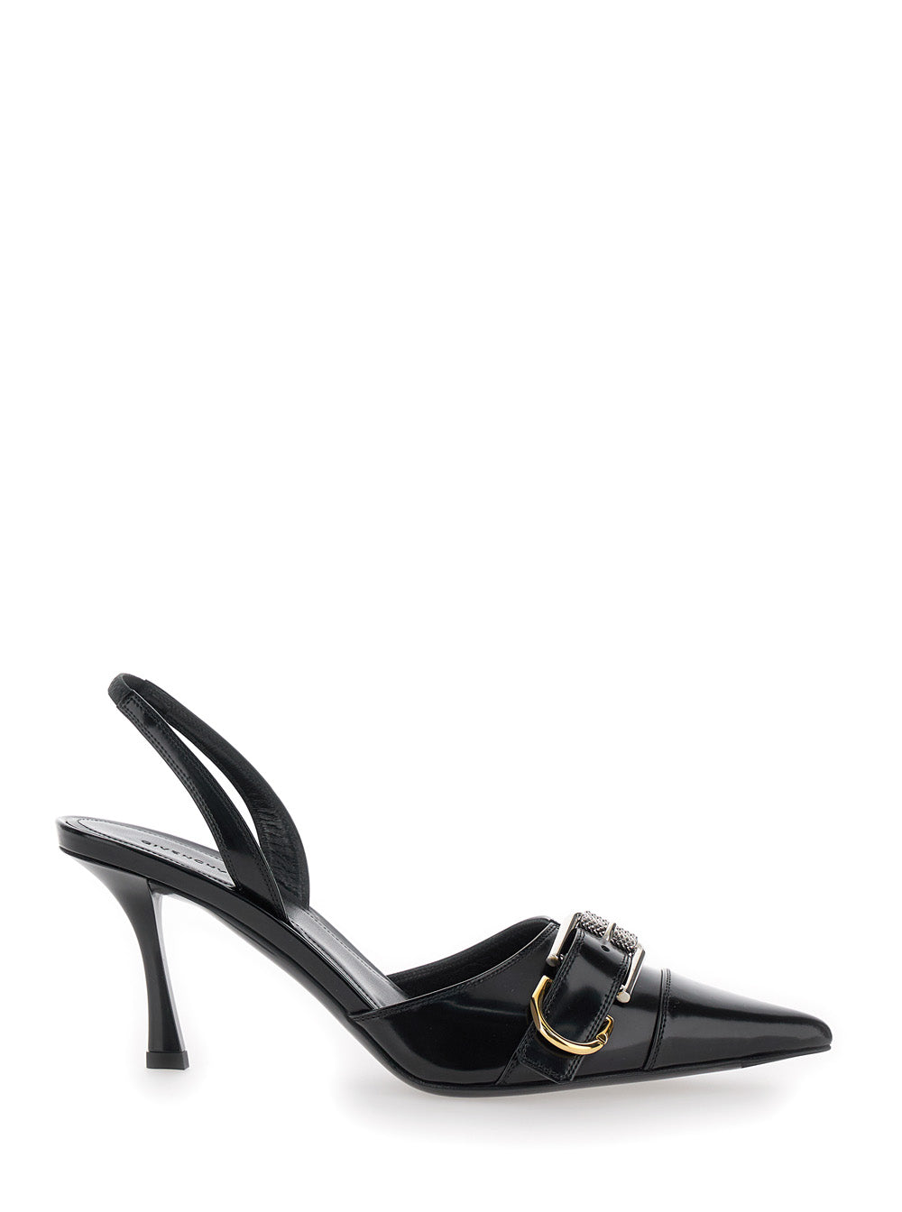 Givenchy Women 'Voyou' Black Slingback Pumps With A Buckle In Patent Leather Woman