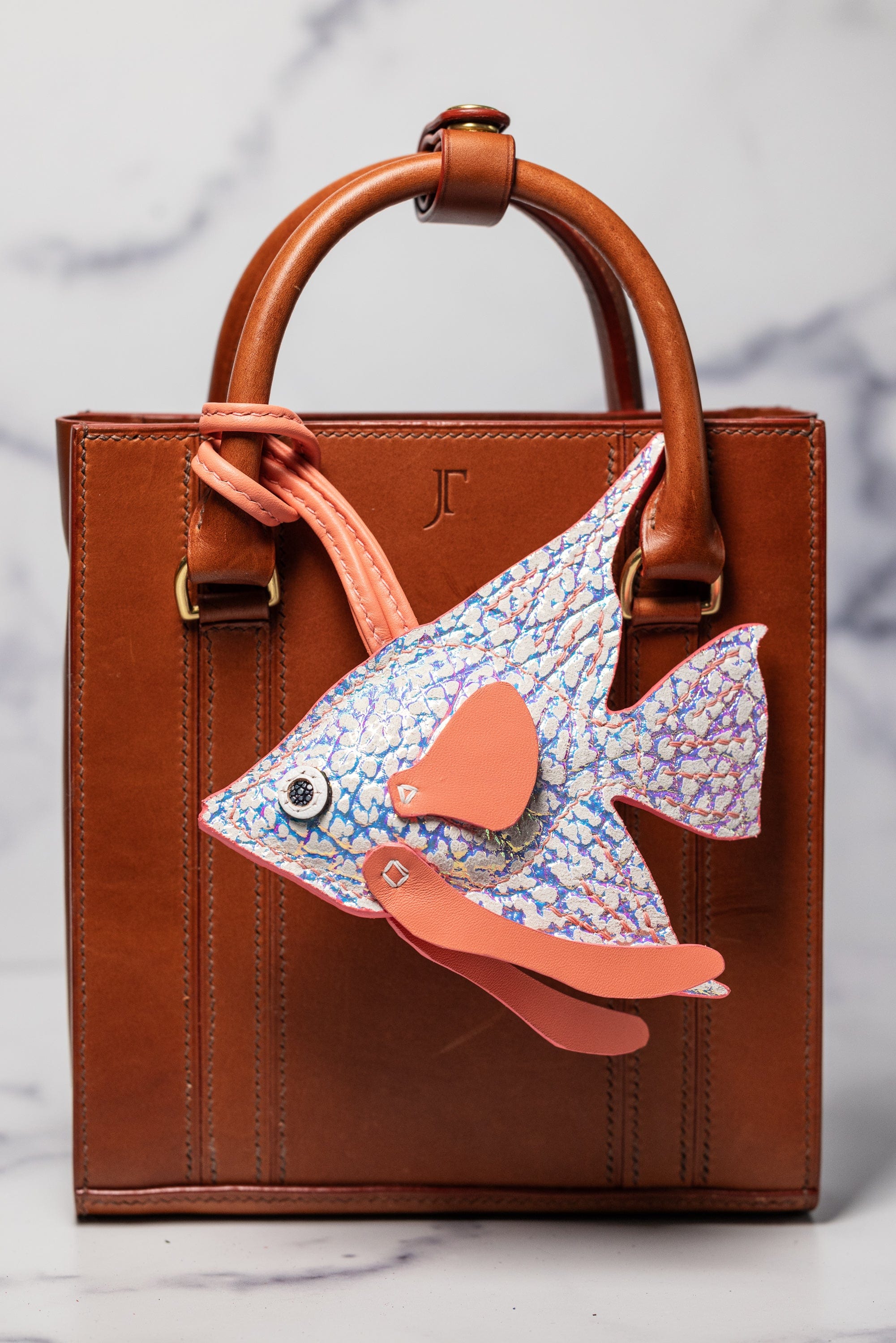 Fish Girl Summer Handbag Charm - Unicorn Holo