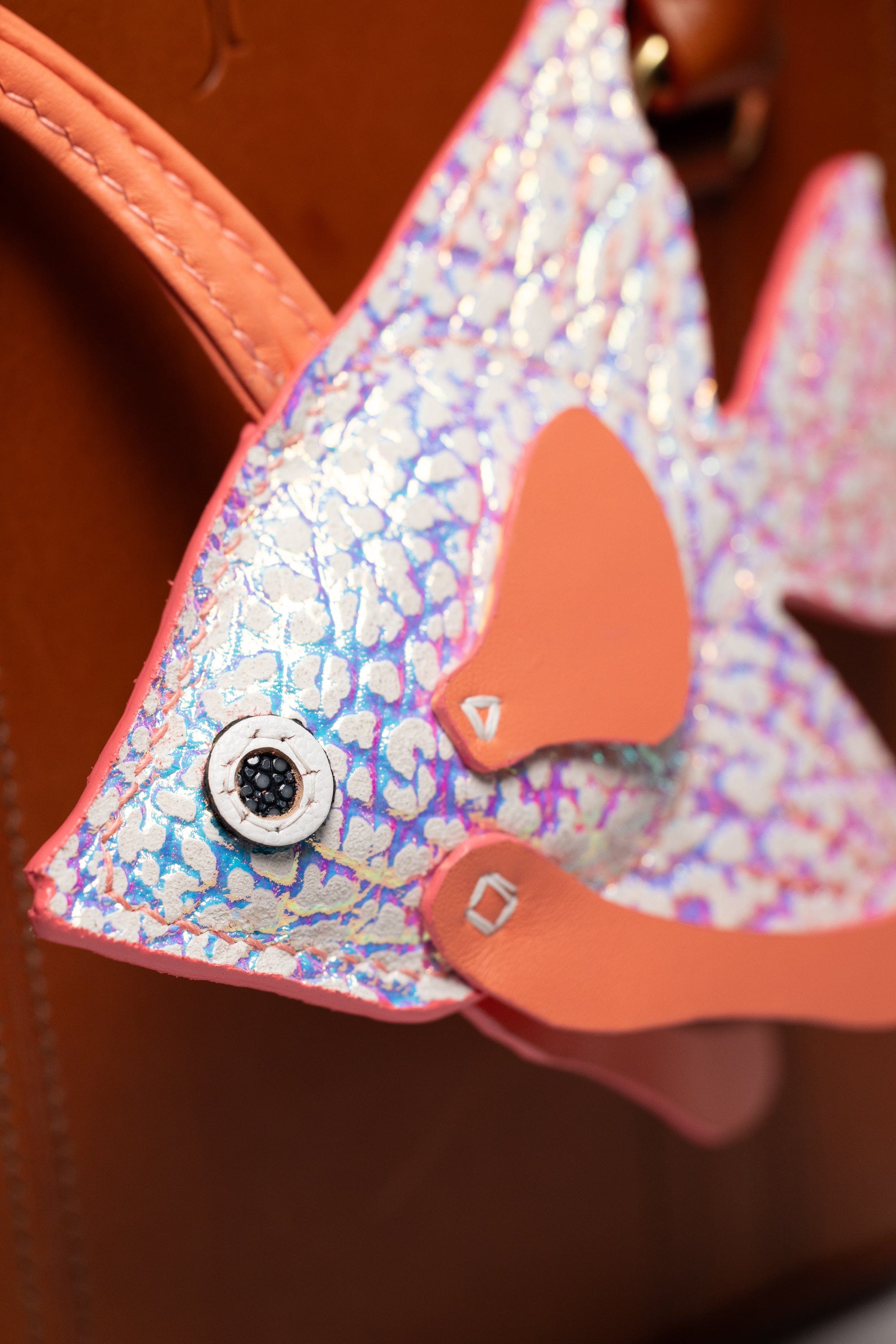 Fish Girl Summer Handbag Charm - Unicorn Holo