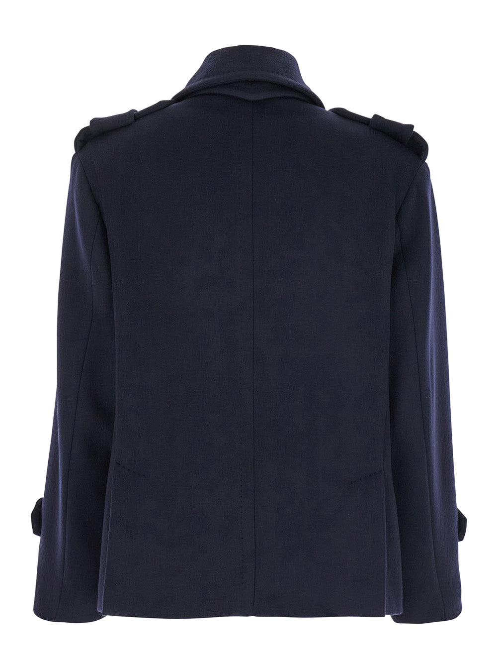 Max Mara Women 'Laveno' Blue Double Breasted Jacket With Wide Pointed Lapels In Virgin Wool Blend Woman