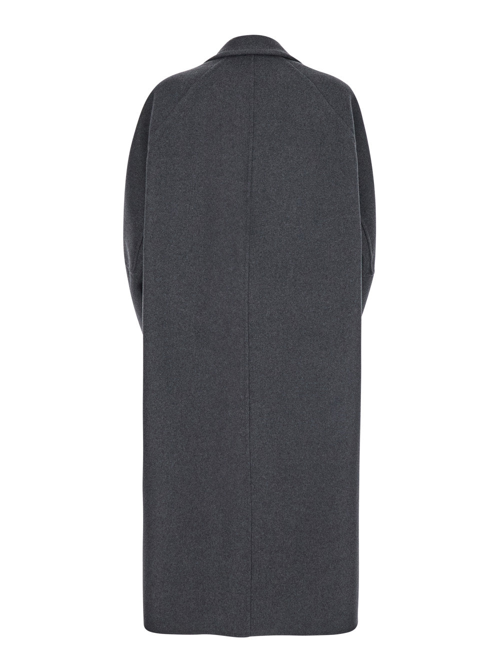 Max Mara Women 'Asburgo' Grey Coat With Notched Revers In Virgin Wool Blend Woman