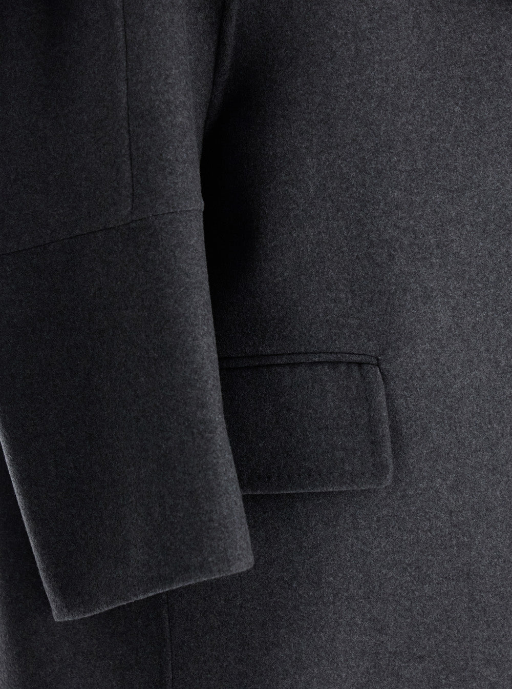 Max Mara Women 'Asburgo' Grey Coat With Notched Revers In Virgin Wool Blend Woman